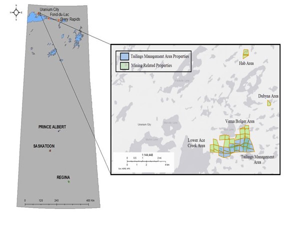 Figure 12.1: Beaverlodge Project – Location and overview