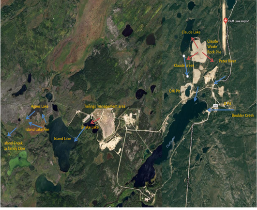 Figure 13.1: Cluff Lake Project – Aerial view