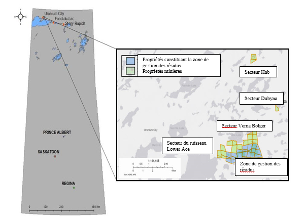 Figure 12.1 : Projet de Beaverlodge – Emplacement et aperçu