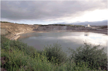 image: Installation de gestion des résidus en fonds de puits de Rabbit Lake