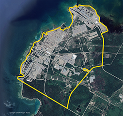 Ariel view of the proposed Bruce C Nuclear Project site