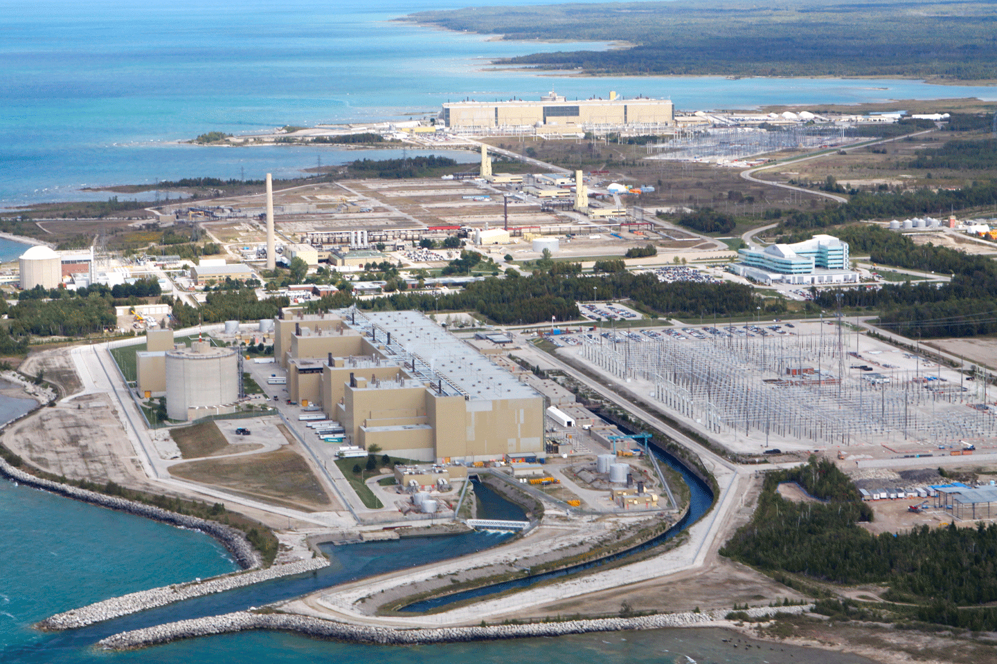 The Bruce site from an aerial view