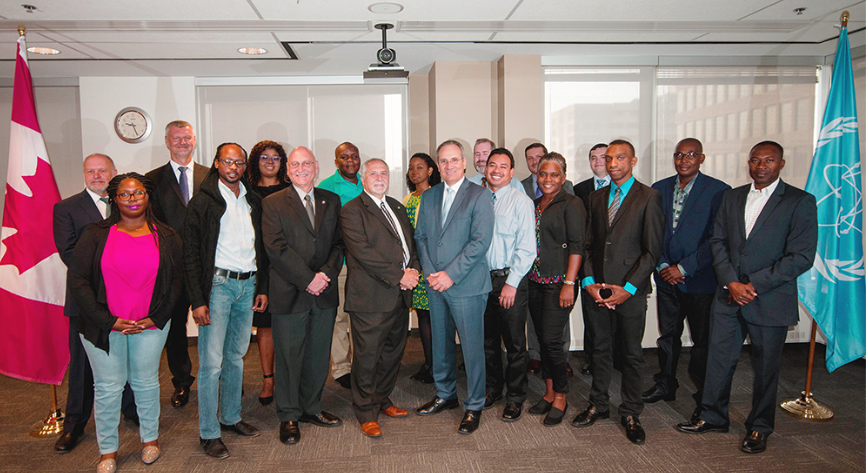 Photo of participants in the CNSC training session for Caribbean countries