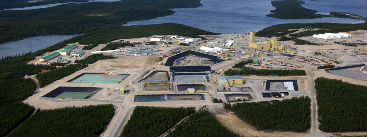 Aerial view of Cameco’s Cigar Lake Mine