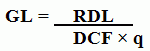 Maximum acceptable concentration formula as described in the text below