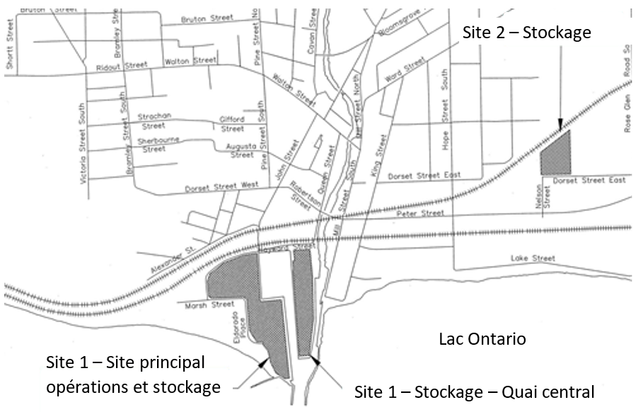 Sites 1 et 2 de l’ICPH, dans la municipalité de Port Hope (Ontario)