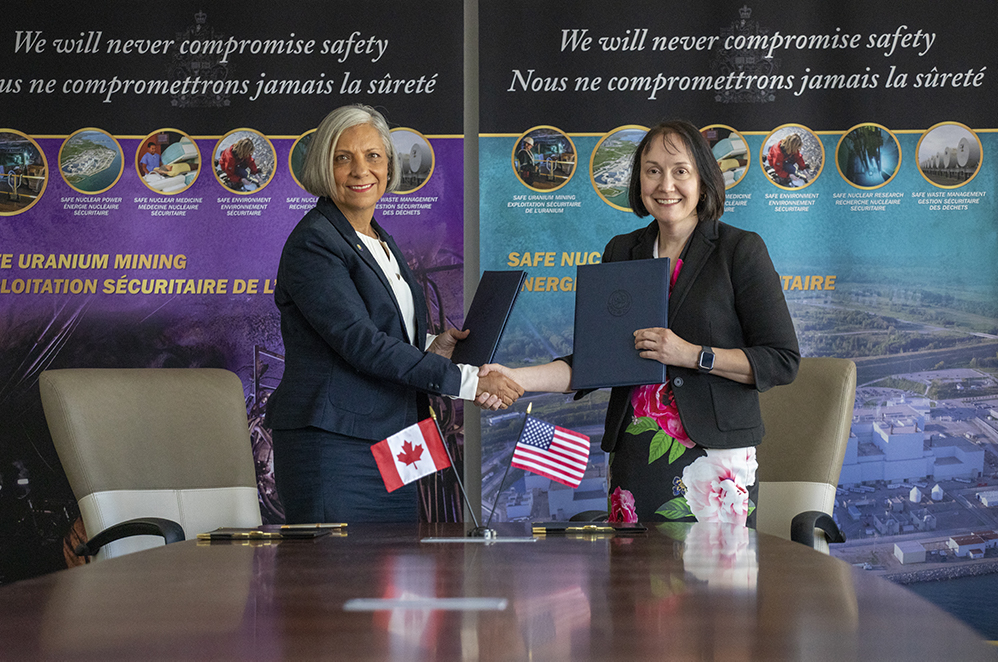 CNSC President Rumina Velshi and U. S. NRC Chairman Kristine Svinicki