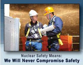 Nuclear safety means: We will never compromise safety