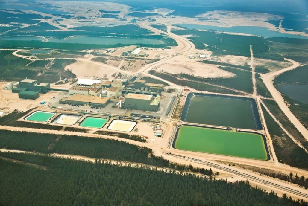 An aerial photograph of the Key Lake Operation.