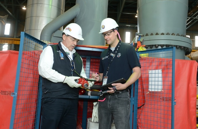 CNSC inspectors at the Point Lepreau Nuclear Generating Station