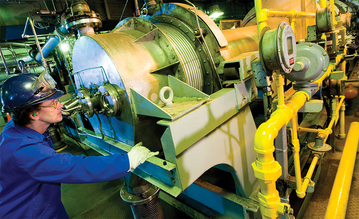 Worker at Cameco’s uranium conversion facility in Port Hope, Ontario