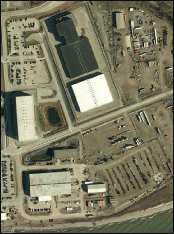 Aerial overview of the Darlington Waste Management Facility.