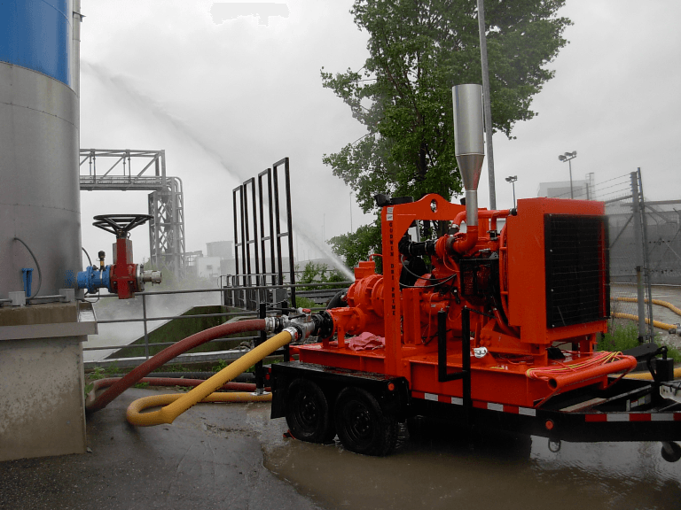 Photo of emergency mitigating equipment at the Darlington Nuclear Generating Station