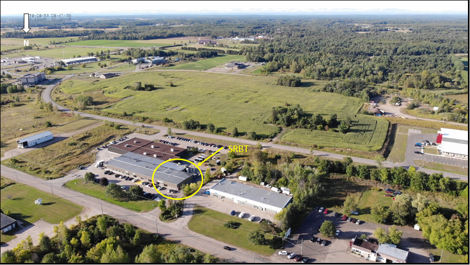 Aerial overview of the SRBT facility.