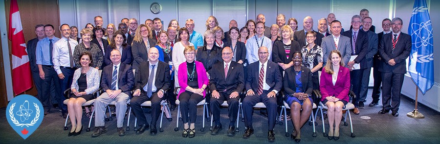 Figure 2: All CNSC counterparts, IAEA counterparts and team leads who participated in the IRRS mission.