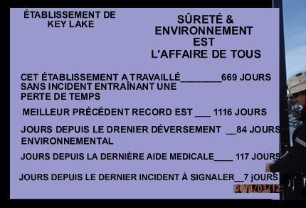 Figure 2-14: Tableau de statistiques sur la sûreté