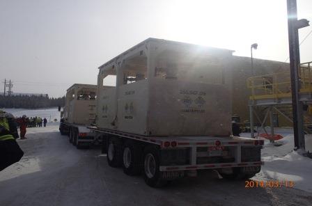 Figure 3-2: First ore slurry shipment from Cigar Lake Operation to McClean Lake Operation