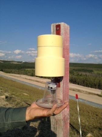 Figure 5-12: Passive track-etched cup for measuring of ambient radon