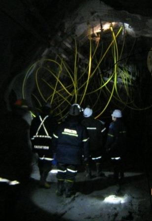 Figure 5-5: Grouting at Eagle Point Mine