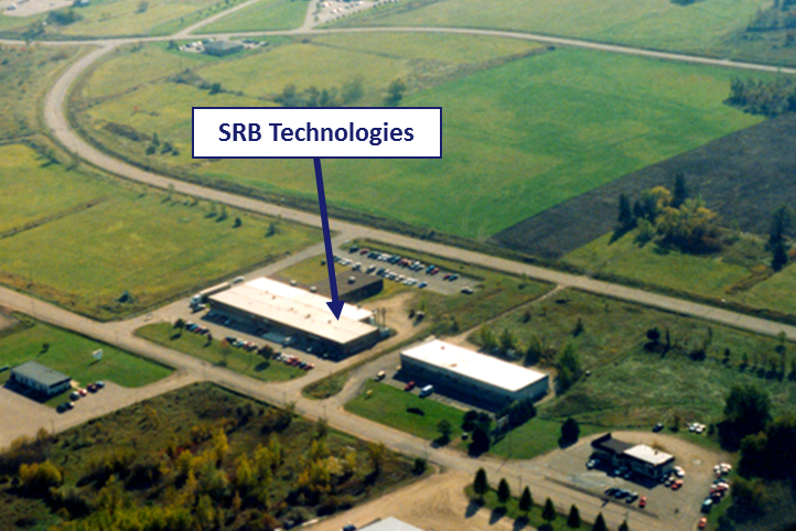 This picture shows an aerial view of SRB Technologies located in Pembroke, ON