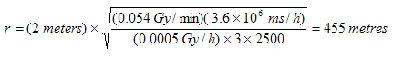 effective radius of coverage for a moderated system