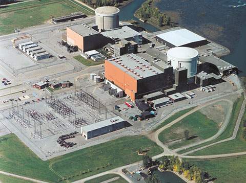 Aerial view of the Gentilly-2 Facilities