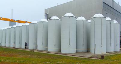 Image des silos de béton d’EACL à Douglas Point