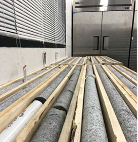 Image of core samples from the borehole drilling near Ignace