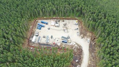 Image of the third borehole site in the Ignace-Wabigoon area