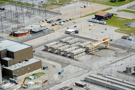 Image de l’installation de stockage à sec du combustible usé de Gentilly-2