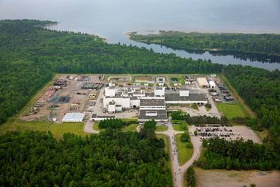 Image de la raffinerie de Blind River de Cameco