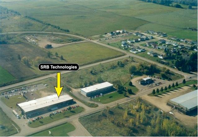 Cette image présente une vue aérienne de l’installation de SRBT à Pembroke (Ontario)