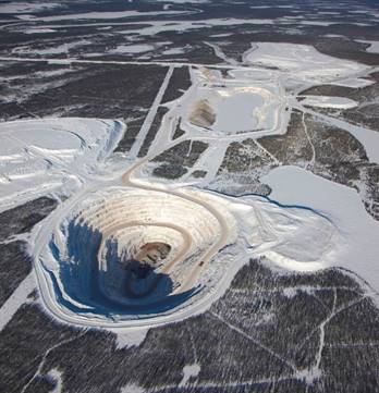 Image of Sue mining area at McClean Lake