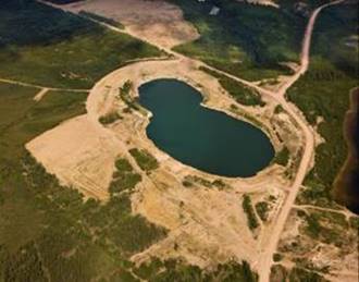 Image of decommissioned Cluff Lake mining areas