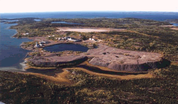 Aerial View of Gunnar Mine Site
