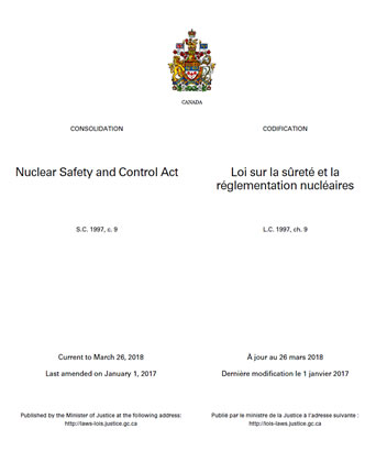 Loi sur la sureté et la réglementation nucleaires