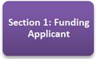Section 1: Funding Applicant