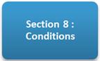 Section 8 : Conditions