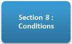 Section 8 : Conditions