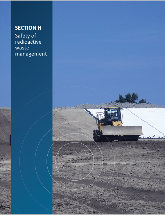 Cover image of the construction of the compacted clay liner at the Port Granby Long-Term Waste Management Facility 'Section H Safety of radioactive waste management'