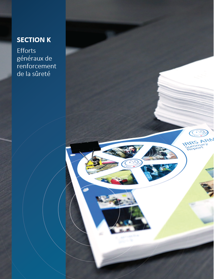 Image de couverture pour la section K, Efforts généraux de renforcement de la sûreté