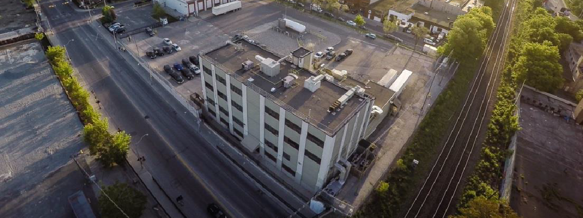 Aerial view of BWXT Nuclear Energy Canada Inc.’s Toronto nuclear fuel fabrication facility